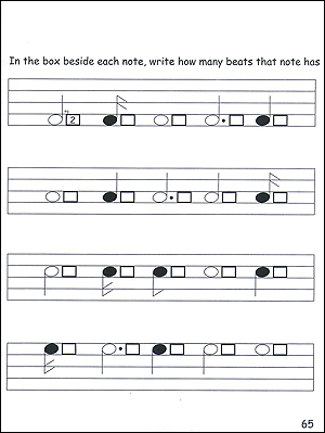 Beginner Violin Theory for Children, Book One - Gif file