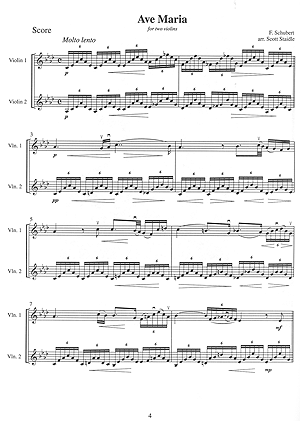 Christmas Music Arranged for Violin Duet - Gif file