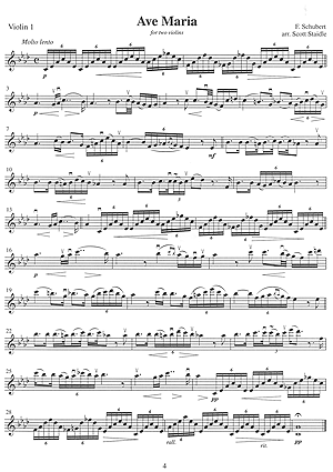 Christmas Music Arranged for Violin Duet - Gif file