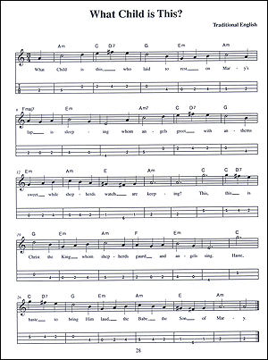 Tenor Banjo Christmas Songbook - Gif file