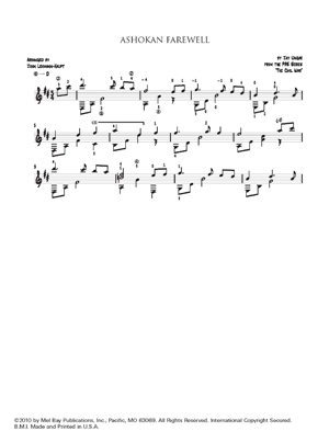 Ashokan Farewell Guitar Arrangement - Gif file