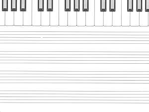 Keyboard Manuscript Paper for Children - Gif file