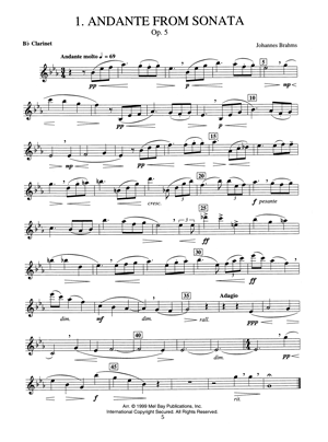 Music of Brahms for Clarinet - Gif file