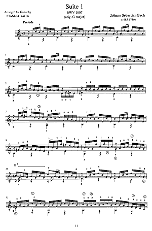 J. S. Bach: Six Unaccompanied Cello Suites Arranged for Guitar - Gif file