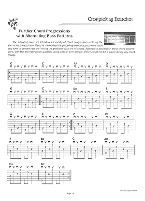 Guitar Crosspicking Technique - Gif file