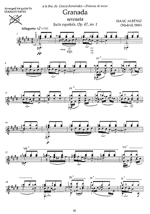 Isaac Albeniz: 26 Pieces Arranged for Guitar - Gif file