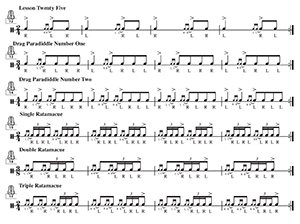 Drum Rudiments Chart