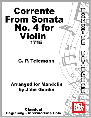 Corrente  from Sonata no. 4 for Violin