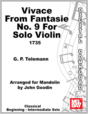 Vivace from Fantasie no. 9 for Solo Violin