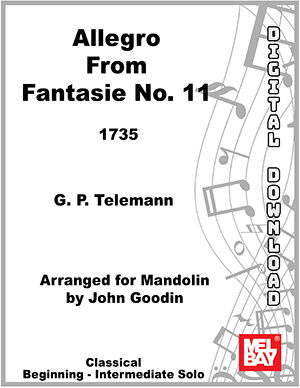 Allegro from Fantasie no. 11 for solo violin