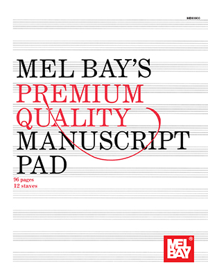 Premium Quality Manuscript Pad 12-Stave