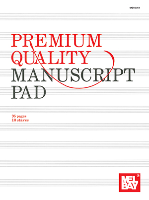 Premium Quality Manuscript Pad Ten-Stave