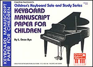 Keyboard Manuscript Paper for Children