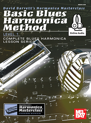 Basic Blues Harmonica Method Level 1 Book Online Audio Mel Bay Publications Inc. Mel Bay